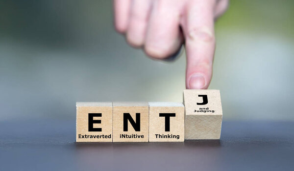 Кубики образуют аббревиатуру ENTY, означающую экстравертированный, интуитивный, мыслящий, судейский.