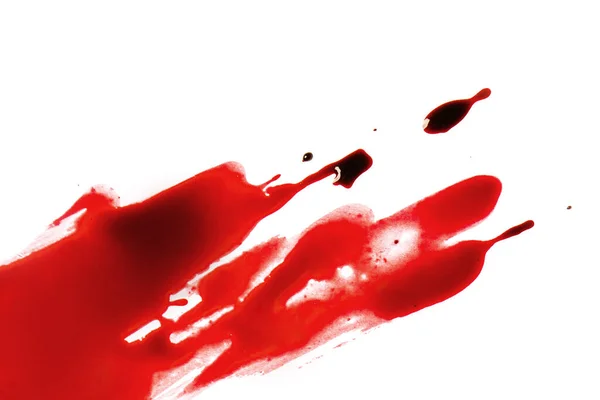 Κόκκινο Αίμα Πιτσιλισμένο Λευκό Φόντο Γραφικός Πόρος Για Σχεδιασμό — Φωτογραφία Αρχείου