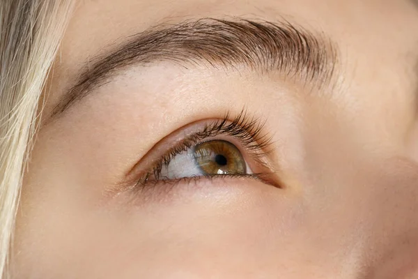 Closeup Young Female Eye Makeup — Stock Photo, Image