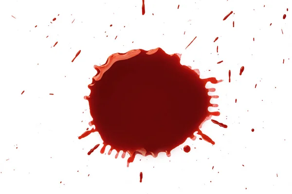 Pulverizator Sânge Fundal Alb Resurse Grafice — Fotografie, imagine de stoc