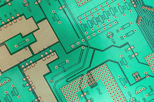 Hintergrund Der Leiterplatte Ohne Chips Und Bauteile — Stockfoto