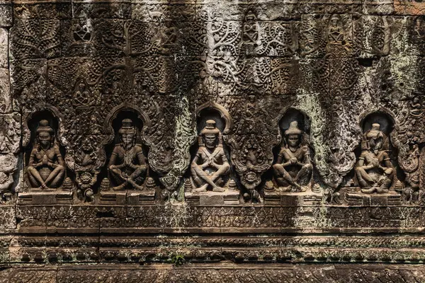 Antik Khmer Tapınağının Kalıntıları Angkor Siem Reap Kamboçya - Stok İmaj