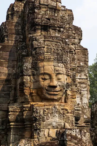 Ruins Ancient Bayon Temple Angkor Wat Siem Reap Cambodia — Stock Photo, Image