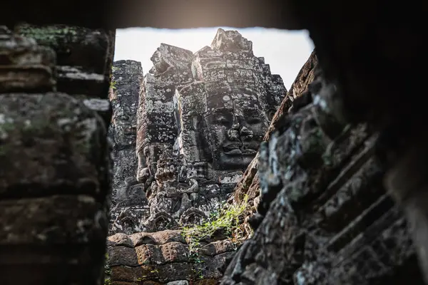 Ruins Ancient Bayon Temple Angkor Wat Siem Reap Cambodia — Stock Photo, Image