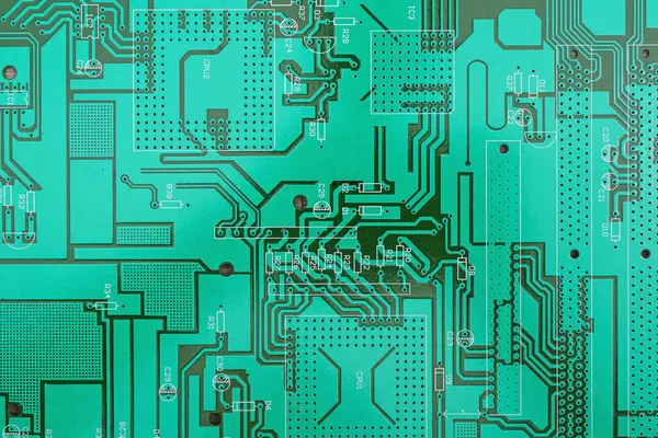 Background Printed Circuit Board Chips Components — Stock Photo, Image