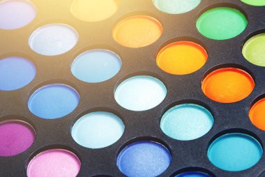 Canlı Gölgeli Renkli Göz Fonu Paleti.