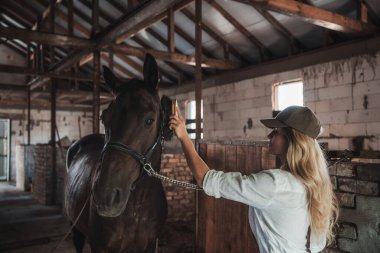Kırsal Ahırda Kadın Bakımı Atı.