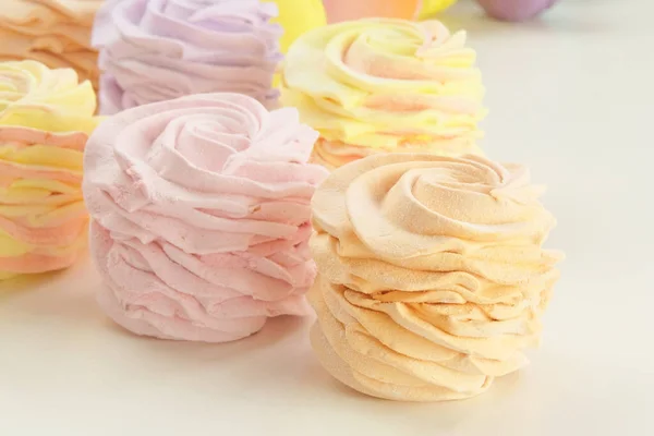 Marshmallows Großaufnahme Traditionelle Süße Desserts Für Den Feiertag — Stockfoto