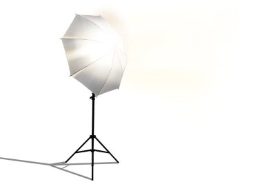 boş nokta ile iki photostudio ışık
