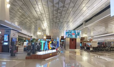 Jakarta, Endonezya - 28 Nisan 2024: Soekarno Hatta Havalimanı Turizm Faaliyet Merkezi.