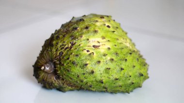 Soursop or Prickly Custard Apple on white background. clipart