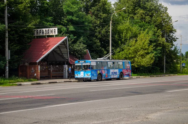 Strumivka Ucrânia Julho 2017 Trolleybus Ziu 682 159 Lutsk Andar — Fotografia de Stock