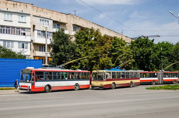 Chernivtsi Ukraine Août 2017 Trolleybus Skoda 14Tr 364 Brno 3245 — Photo