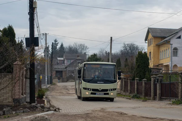Chernivtsi Ucrania Marzo 2023 Autobús Ataman A092 Isuzu Con Los — Foto de Stock
