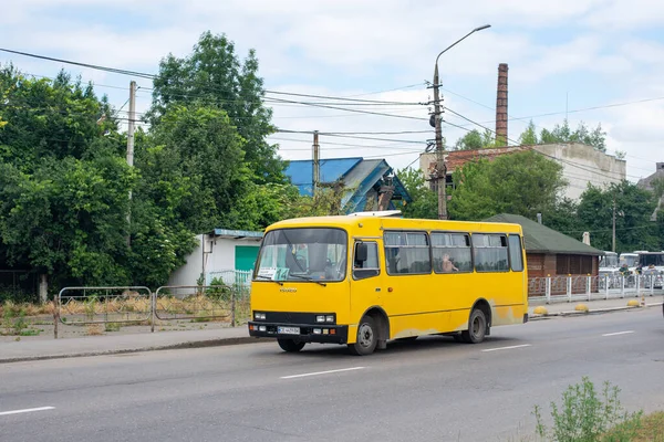 Chernivtsi Ukraine Juni 2023 Buss Bogdan A091 Ridning Med Passagerare — Stockfoto