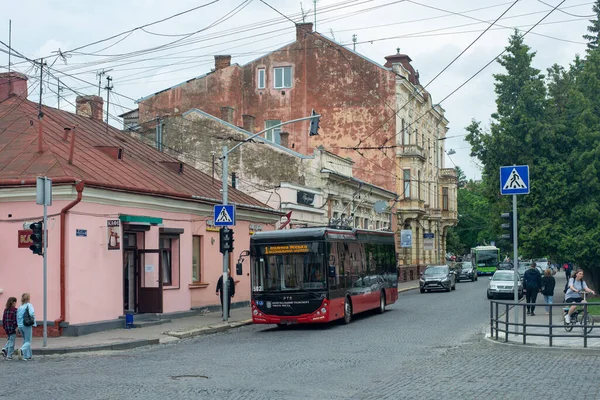 Chernivtsi Ukraine Juni 2023 Trolleybuss Pts T12309 Akia 502 Med — Stockfoto