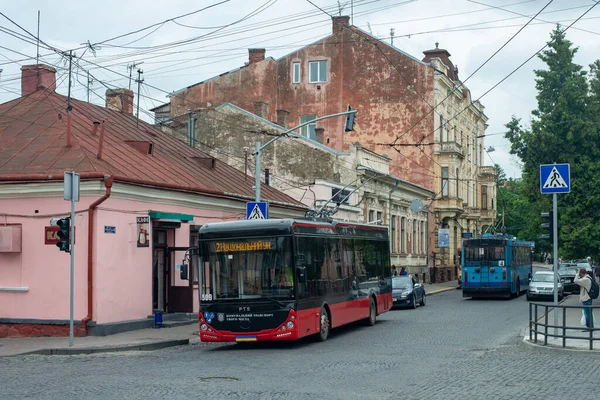 Chernivtsi Ukraine Juni 2023 Trolleybuss Pts T12309 Akia 509 Åker — Stockfoto