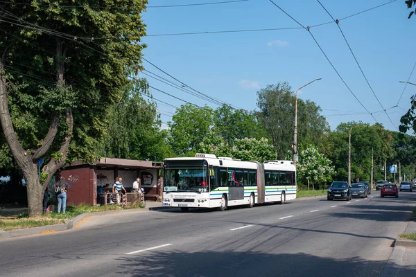 Chernivtsi Ucrania Junio 2023 Autobús Volvo 7700A 028 Caballo Con — Foto de Stock