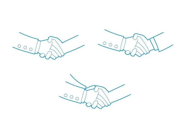 Рукопожатия Руки Пожимают Друг Другу Рукопожатием — стоковый вектор