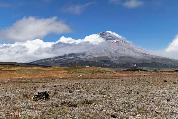 Cotopaxi Volcano Which Has Been Throwing Out Ash Has One — Stock Photo, Image