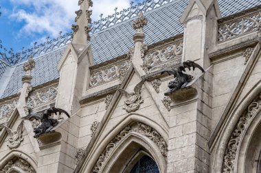 Quito, Ekvador 'daki Bazilika del Voto Nacional Kilisesi' nin detayları.