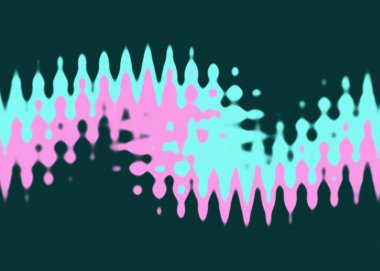 Soyut bir psikedelik dalgalı çizgi tasarımı arkaplan resmi.