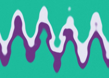 Soyut bir psikedelik dalgalı çizgi tasarımı arkaplan resmi.
