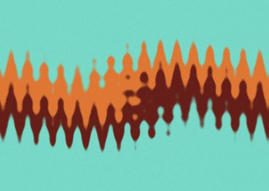 Soyut bir psikedelik dalgalı çizgi tasarımı arkaplan resmi.