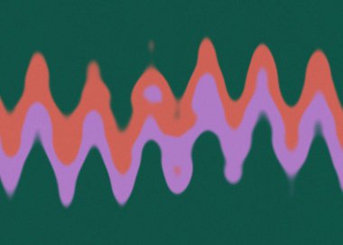 Soyut bir psikedelik dalgalı çizgi tasarımı arkaplan resmi.