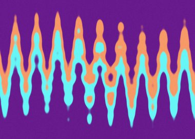 Soyut bir psikedelik dalgalı çizgi tasarımı arkaplan resmi.