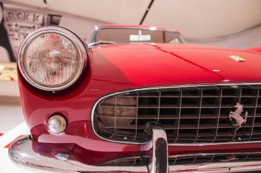 Modena, İtalya - 23 Ağustos 2023 Ferrari 250 GT coupe Enzo Ferrari Müzesi 'nde sergilendi
