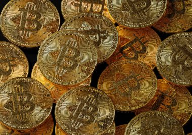 Bitcoin yığını, 3B illüstrasyon