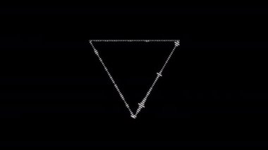 Triangle music equalizer, for music party, triangle  4k footage