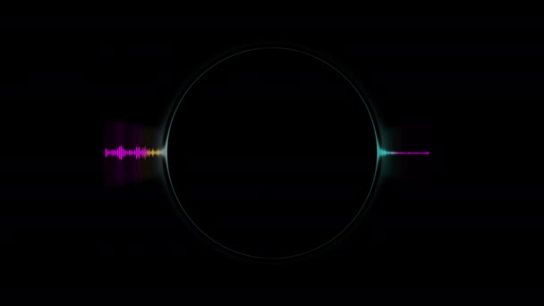 Audio Spectrum Laser Wave Footage — Video Stock
