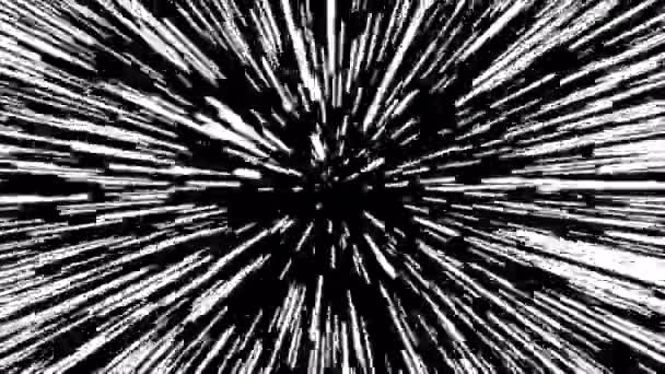 Hyperspace Scientific Films Screensaver Universe Background Footage — Stock Video