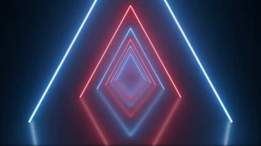 triangle seamless loop animation, 4k footage