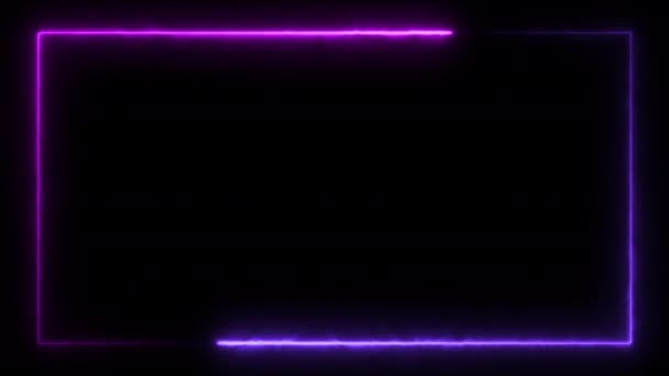 Square Laser Beam Background Transition Footage — ストック動画