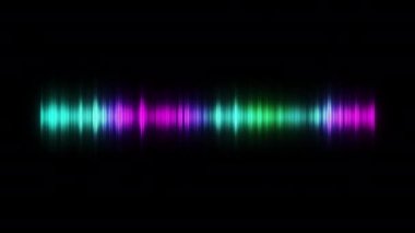 digital audio spectrum with particle effect, for music party, 4k footage