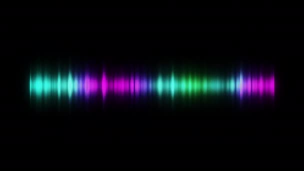Digital Audio Spectrum Particle Effect Music Party Footage — Stockvideo