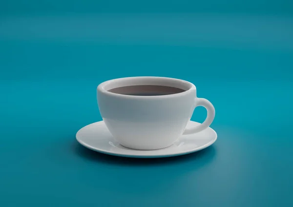 咖啡杯 美洲咖啡 3D插图 — 图库照片#