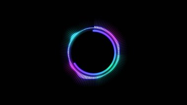 Music equalizer, for music party, 4k footage