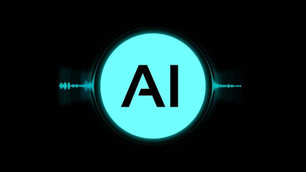 人工知能アニメーションアシスタントの音 — ストック写真