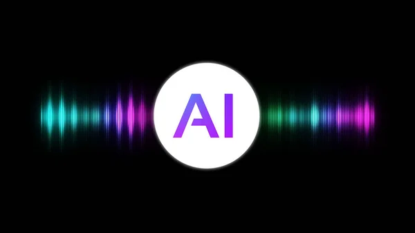 人工知能アニメーションアシスタントの音 — ストック写真
