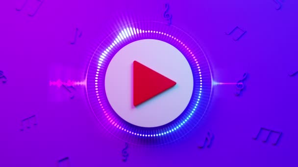 Odtwarzacz Wizualizatorem Audio Imprezę Muzyczną Materiał — Wideo stockowe