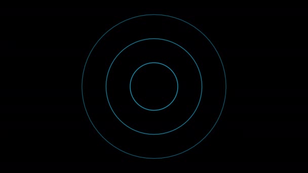 レーダー信号 4Kアニメーション映像 — ストック動画