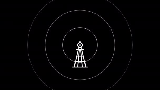 Антена Сигналом Кадри — стокове відео