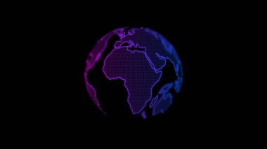 Gelecekçi dünya hologramı, küresel iletişim.