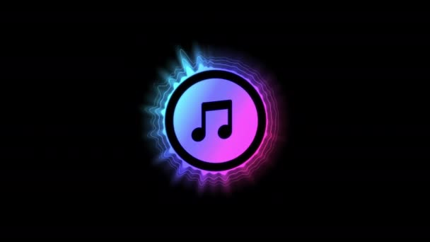 Ecualizador Música Espectro Audio Holograma Imágenes — Vídeo de stock