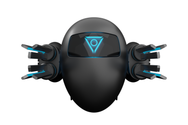 Kablosuz ışın tabancası ve kablosuz uçuş ünitesi olan yapay zeka İHA, 3 boyutlu, yapay zeka değil.