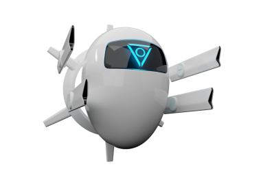 Kablosuz ışın silahı ve halka hunisi olan yapay zeka İHA, 3 boyutlu, yapay zeka değil.